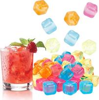 Ledo kubeliai, daugkartinio naudojimo, ledo kubeliai, 30 vnt., plastikiniai ledo kubeliai, dirbtinio ledo kubeliai, daugkartinio naudojimo, be BPA, perdirbti ledo kubeliai kokteiliams, viskiui, kavai, daugkartinio naudojimo ledo kubeliai