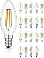 ledscom.de 20 E14 LED žvakių lempučių pakuotė, šiltai balta (2700K), 3,7W, 452lm