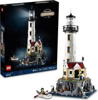 LEGO 21335 „Idėjos“: variklinis švyturys, surenkamasis modelis, dovanos idėja, interjero dekoracija, su jūrinėmis mini figūrėlėmis, užsiėmimas pagal instrukciją