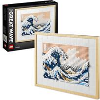 LEGO 31208 „Hokusai meno kūrinys – Didžioji banga“, 3D japonų stiliaus sienų dekoravimo rinkinys, įrėmintas paveikslas su jūros motyvu, pomėgiai suaugusiems, „pasidaryk pats“, namų ir biuro dekoravimas