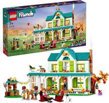 LEGO 41730 „Friends“ – Autumn namelis, lėlių namelis su gyvūnų figūrėlėmis ir aksesuarais, mini lėlės „Autumn“, Mia ir augintiniai, žaislas mergaitėms ir berniukams nuo 7 metų, 2023 personažai