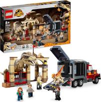 LEGO 76948 Jurassic World T. Rex ir Atrociraptor: Dovanų rinkinys su sunkvežimiu ir 4 mini figūrėlėmis, dinozaurų žaislas
