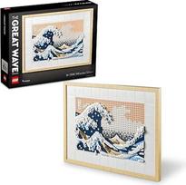 LEGO Art Hokusai - Didžioji banga 31208 3D japonų sienų meno dirbinių rinkinys, įrėminta vandenyno drobė, kūrybinė veikla, hobis suaugusiesiems, pasidaryk pats namų, biuro dekoras