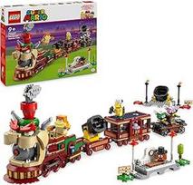 LEGO Super Mario "Bowser Express" traukinys - interaktyvus žaislas su 2 traukinio stotimis ir 6 figūrėlėmis, Hammer Brother, Bumm Boom, 2 Gumbas ir 2 Para Dots - dovana berniukams ir mergaitėms nuo 9 metų - 71437