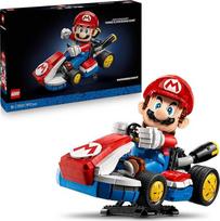 LEGO Super Mario: Mario Kart: Mario & Standard Kart - Nintendo figūrėlė ir konstruojamas automobilis žaidimų gerbėjams - kolekcinis daiktas suaugusiems žaidėjams ir vaizdo žaidimų gerbėjams 72037