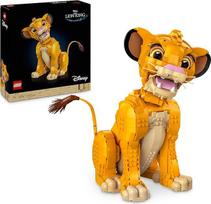 LEGO ǀ Disney „Jaunasis Simba iš „Liūto karaliaus““, kolekcinis gyvūnų figūrėlių konstruktorius, modelio rinkinys suaugusiems, namų ar biuro dekoracija, nostalgiška dovanos idėja moterims, vyrams, jai, jam ir gerbėjams 43247