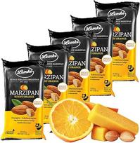 Lemke Sunny Orange Marcipanas 5 x 200g/Marcipanas su apelsinais/Veganiškas kepimo marcipanas