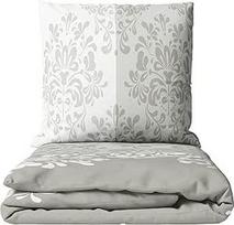 Leonado Vicenti Flanelinė patalynė 240 x 220 cm + 2 x (80 x 80 cm) Dvigulės lovos ornamentai Smėlio spalvos Taupe Minkšta šilta Zip lengva priežiūra Žiemos patalynė (240 x 220 cm)