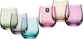 LEONARDO HOME SORA gėrimų stiklinės (6 vnt. rinkinys) • Spalvingos vandens stiklinės (360 ml) • 6 spalvos • Tinka plauti indaplovėje ir yra patvarios • Įvairiaspalviai stikliniai namams, restoranams ir vakarėliams • „Sora“ sulčių stiklinė • 047289 | Stikl