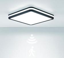 LEZOE LED lubų šviestuvas su judesio jutikliu IP65 atsparus vandeniui 18 W 2700 lm 150 (Lm/W) jutiklio lubų šviestuvas 3000 K / 4000 K / 6500 K idealiai tinka vonios kambariui, drėgnam kambariui, garažui, laiptams, rūsiui, prieškambariui, balkonui, korido