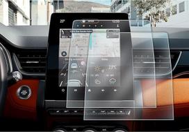 LFOTPP [Pack of 2] Suderinama su "Renault Clio 5 Captur 2 Arkana" 9,3 colių navigacijos jutiklinio ekrano apsaugine plėvele, 9,3 colių GPS navigacijos nano plėvelė 5H Anti-Scratch Anti-Fingerprint Screen Protector Priedai