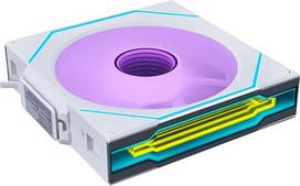 Lian Li UNI FAN SL-INF WIRELESS 120 mm, balta | Atvirkštinio mentės dizainas – PWM korpuso ventiliatorius, ARGB apšvietimas ir „Infinity Mirror“, „Plug-In“ sistema, atvirkštinė oro srovė, tylus veikimas