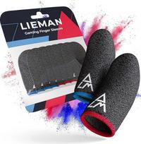 LIEMAN® [8 Stück Gaming Finger Sleeve - Besonders Bequeme & stabile Fingersleeves, da einzigartige Elasthan Fasern - inklusive Mikrofasertuch - Atmungsaktiver