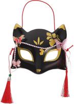 LIFKOME „Kitsune“ lapės kaukė, lapės veido kaukė, kabuki kaukės, tradicinės japonų lapės cosplay kaukės, kabuki kaukės, katė