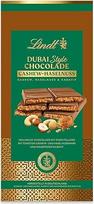 Lindt šokoladas | Dubajaus stiliaus šokolado batonėlis su anakardžių riešutais | 150g | Šokoladinis batonėlis su švelniu anakardžių riešutų kremu ir traškiais Kadayif | Šokoladinis batonėlis