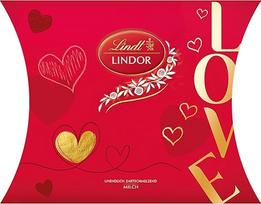 Lindt šokoladas | LINDOR Pillow Milk | 162g | 13 pieno šokolado rutuliukų | Valentino dienos dovana
