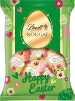 Lindt šokoladas | Nugato kiaušiniai Message Edition | 90 g | Pieno šokolado kiaušiniai su švelniu lazdyno riešutų nugos kremo įdaru | Velykinis šokoladas vaikams ir suaugusiesiems | Puikiai tinka dalintis ir mėgautis