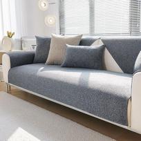 Lininio audinio sofos užvalkalas, neslidus, paprasto stiliaus sofos užvalkalai, minkšti sofos užvalkalai, "L" formos / kampinė sofa, sofos apsauga, 1, 2, 3, 4 vietų sofos užvalkalai, sofos užvalkalas, sofos apsauga (110 x 180 cm,
