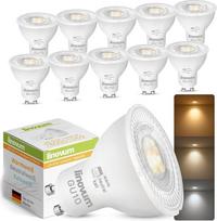 linovum LumiFLEX LED GU10 prožektoriai Šilta balta neutrali balta šalta balta 6 W su reguliuojamais baltos spalvos tonais CCT Pakuotė 10 vnt.
