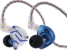 LINSOUL KZ ZS10 Pro, 4BA + 1DD, 5 garsiakalbių ausinės, Hi-Fi laidinės ausinės, žaidimų ausinės, hibridinės IEM ausinės, nuimamas 2-pin kabelis (be mikrofono, „Glare Blue“ spalvos)
