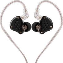 LINSOUL KZ ZS10 Pro, 4BA+1DD, 5 garsiakalbių ausinės, Hi-Fi laidinės ausinės, žaidimų ausinės, hibridinės IEM ausinės, nuimamas 2-pin kabelis (su mikrofonu, tamsiai juodos spalvos)