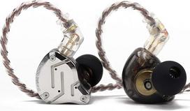 LINSOUL KZ ZS10 Pro, 4BA+1DD, 5 garsiakalbių ausinės, Hi-Fi laidinės ausinės, žaidimų ausinės, hibridinės IEM ausinės, nuimamas 2-pin kabelis (su mikrofonu, juodos spalvos)