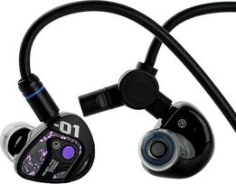 LINSOUL TANGZU Xue Tao Games IEM ausinės, Hi-Fi ausinės su nuimamu mikrofonu, 10 mm stiklinės membranos garsiakalbiu, su 2-pin nuimamu OFC kabeliu, skirtos audiofilams žaidėjams (Type-C mikrofonas)