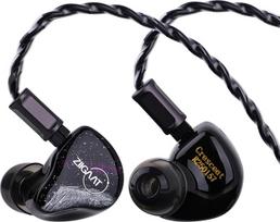 LINSOUL ZiiGaat Crescent In-Ear Monitor, aukštos kokybės 2DD+2BA hibridinės IEM ausinės, izobariniai bosai, analoginis senovinis garsas, 3D atspausdintas dervos apvalkalas su nuimamu kabeliu muzikantams ir studijoms