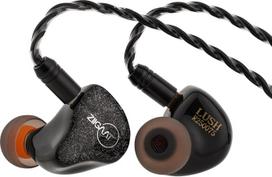 LINSOUL „ZiiGaat Lush“ ausinės, 1DD+4BA hibridinės IEM ausinės, studijinio monitoringo derinimo kabelis, ausinės su nuimamu kabeliu, skirtos profesionaliems garso inžinieriams ir audiofilams (sidabrinės)