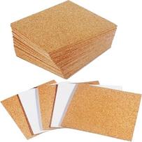 Lipniosios kamštinės plokštės, lipniosios kamštinės plokštės 90 x 1 mm, 50 vnt. pakuotė