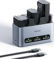 llano NP-FZ100 akumuliatorius ir trigubas LCD įkroviklis