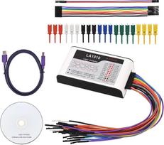Loginis analizatorius, 16 kanalų loginis analizatorius su USB 2.0 sąsaja, 100 MHz diskretizavimo dažnis, suderinamas su kompiuterine programine įranga, skirta laiko parametrų vertinimui ir analizei