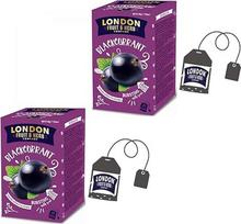 London Fruit® | Juodųjų serbentų arbata | Vienkartinis maišelis - 2 x 20 filtrų (80g) | Vaisių žolelių arbata be kofeino