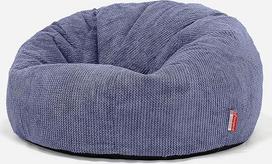 Lounge Pug, Bean Bag Sofa Recliner Chair Pom-Pom Purple