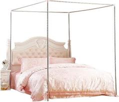 Lova su baldakimu Mosquito Net Holder Keturių kampų lova su baldakimu Lova su baldakimu Rėmas Twin/Full/Queen/California Size/California, 32 mm, 200 x 220 cm