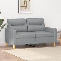 Loveseat 359227 2 vietų sofa sofa 2 vietų lovos sofos kambariui Sofa Loveseat šviesiai pilka 120 cm audinys