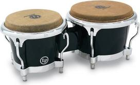 LP Latin Percussion LP811700 Stiklo pluošto bongo su juodais chromuotais tvirtinimo elementais