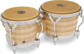 LP Latin Percussion LP813600 „Generation II“ mediniai bongo su natūralaus chromo apdaila