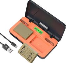 LP-E17 20 W dvigubas greitojo įkrovimo įrenginys su LCD ekranu (2 x 1500 mAh) – suderinamas su „Canon“ EOS R10, R8, RP, R50, R100, 200D, 250D, 77D, 750D, 760D, 800D, 8000D, M3, M5, M6 ir „Plus“ modeliais