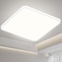 Lubų šviestuvas LED lubų šviestuvas plokščias kvadratinis 40 x 40 cm panelinis šviestuvas lubų kvadratinis 36 W 3900 LM gyvenamasis kambarys neutralus baltas 4000 K itin plonas modernus IP44 vonios kambario šviestuvas miegamasis vaikų kambarys prieškambar