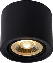 LUCIDE FEDLER lubinis prožektorius 12 cm skersmens LED šviesos diodas GU10 (ES111) 1 x 12 W 2200 K / 3000 K juodas