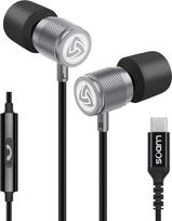 LUDOS Ultra USB C Headphones, 5 Year Warranty for iPhone 16 15 Pro Max Plus Samsung Galaxy S23 Ultra S22 S21 FE S20 A53 A54, USB Type C Earphones with Microphone In-Ear with Cable for iPad Pro 2022