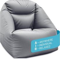 Lumaland Pripučiamas kėdė Bean Bag lauko kempingo sofa Maksimali apkrova 150 kg Reguliuojama 5 kamerų oro kėdė Plaunama, atspari vandeniui, 87 x 95 x 80/35 cm, greitai pripučiama paplūdimyje ir kt.