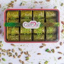 Luxuriöses handgefertigtes frisches, vegetarisches und türkisches Baklava Pistazien-Geschenk, 370 g