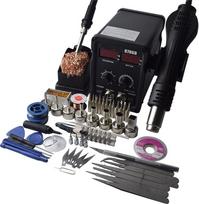 Lydymo stotis, 750 W, „2-in-1“ SMD įrangos koregavimo stotis 8786d, karšto oro pistoletas + lydymo lygintuvas