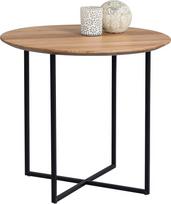 M2 Kollektion Keno 2 kavos staliukas / staliukas, medis, rudas, skersmuo 60 cm, aukštis 56 cm
