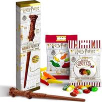 Magiškasis Hario Poterio saldumynų rinkinys iš 3 šokolado lazdelių (42 g), Bertie Bott's pupelių (54 g) ir želė šliužų (56 g) - atraskite Hogvartso burtininkų pasaulio skanėstus