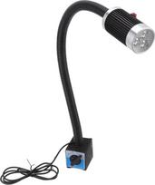 Magnetinis darbo žibintas, 9 W, 24 V, LED, lankstus „gulbės kaklo“ tipo strypas, nerūdijantis aliuminis, magnetinis pagrindas, „gulbės kaklo“ tipo darbo žibintas pramonės reikmėms