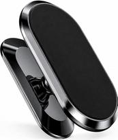 Magnetinis mobiliojo telefono laikiklis automobiliui su 360° pasukamuoju šarnyru, juodos spalvos