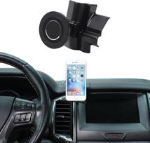 Magnetinis telefono laikiklis automobiliui, suderinamas su „Ford Ranger“ (2015–2021 m.) modeliais. Telefonų laikiklis, montuojamas ant centrinės konsolės oro ventiliacijos angos, su 360° pasukimo funkcija. Magnetinis telefono laikiklis, skirtas 4–7 colių